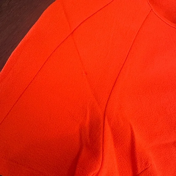 Sans Souci Short Sleeve Mini Dress in Vibrant Orange - Picture 6 of 6